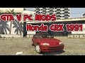 Honda CRX 1991 для GTA 5 видео 4