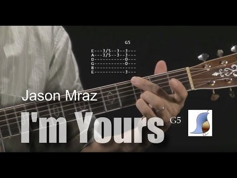 How to play I'm Yours by Jason Mraz - guitar lesson