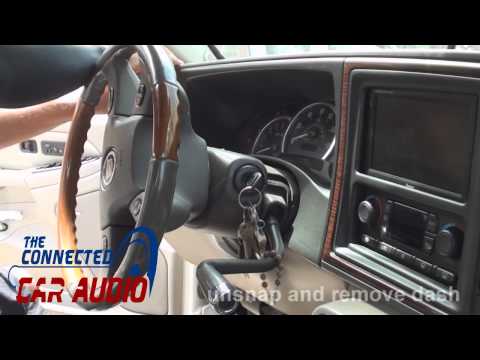 how to remove factory stereo Cadillac Escalade 2003 2004 2005 2006