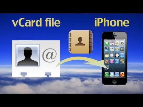 how to sync vcf to iphone