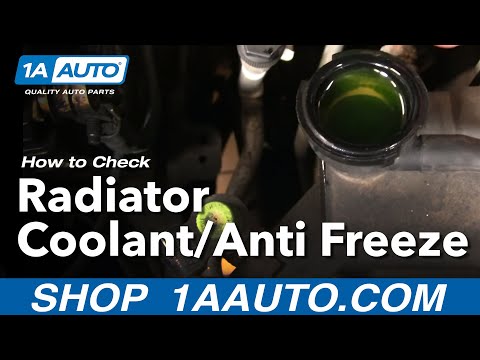how to check radiator fluid