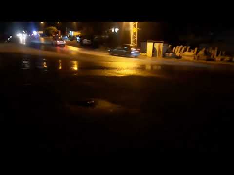 כביש ראשי שטוף בביוב בעוספיה