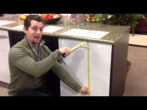 how to measure a dishwasher