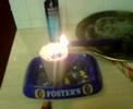 poltergiest plays with my candle!!