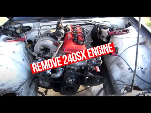 240sx - Just showing how to remove the motor and tranny from a KA24DE. So easy for anyone who has even a smidge of mechanical knowledge. If you guys like it lemme kn...