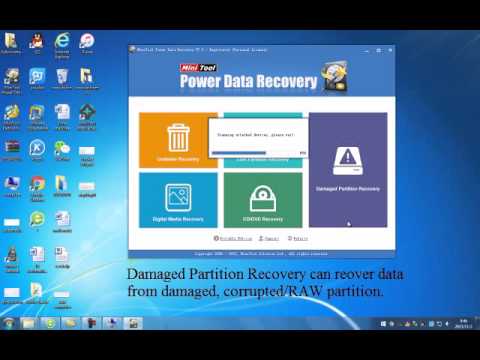 Damaged Partition Recovery of MiniTool Power Data Recovery