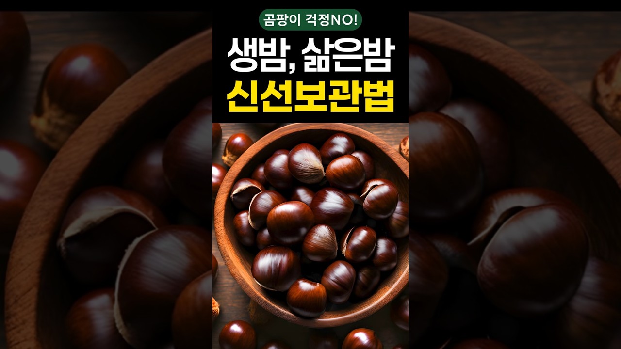 곰팡이 걱정 없는 밤 보관법! #shorts #건강 #건강정보 #보관법