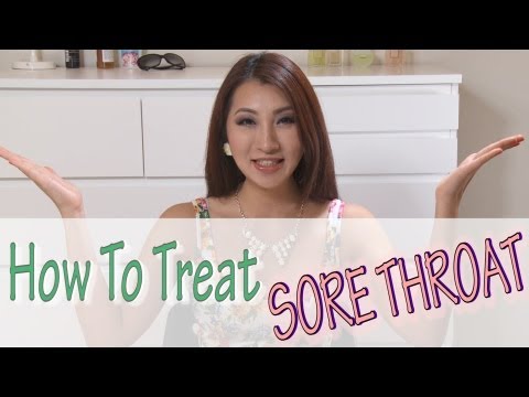 how to treat a sore throat