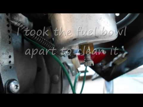 how to drain snowblower