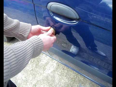 how to open a locked car door