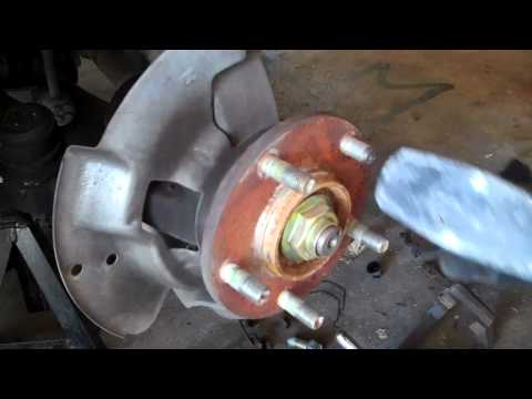 Removing a wheel stud on an 02 Mazda PR5