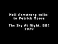 neil armstrong interview, bbc 1970. he claims: -the sky is deep black, -the earth is the only visble object in the sky, other than the sun. armstrong is eith...