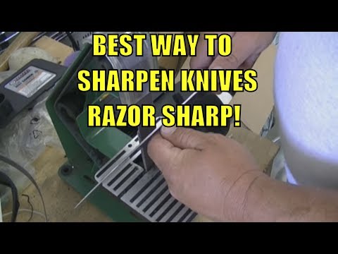 how to belt sharpen a knife