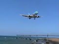 thomsonfly 757 landing at arrecife