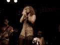 Lisette Bustamante singing her last song of the night, 