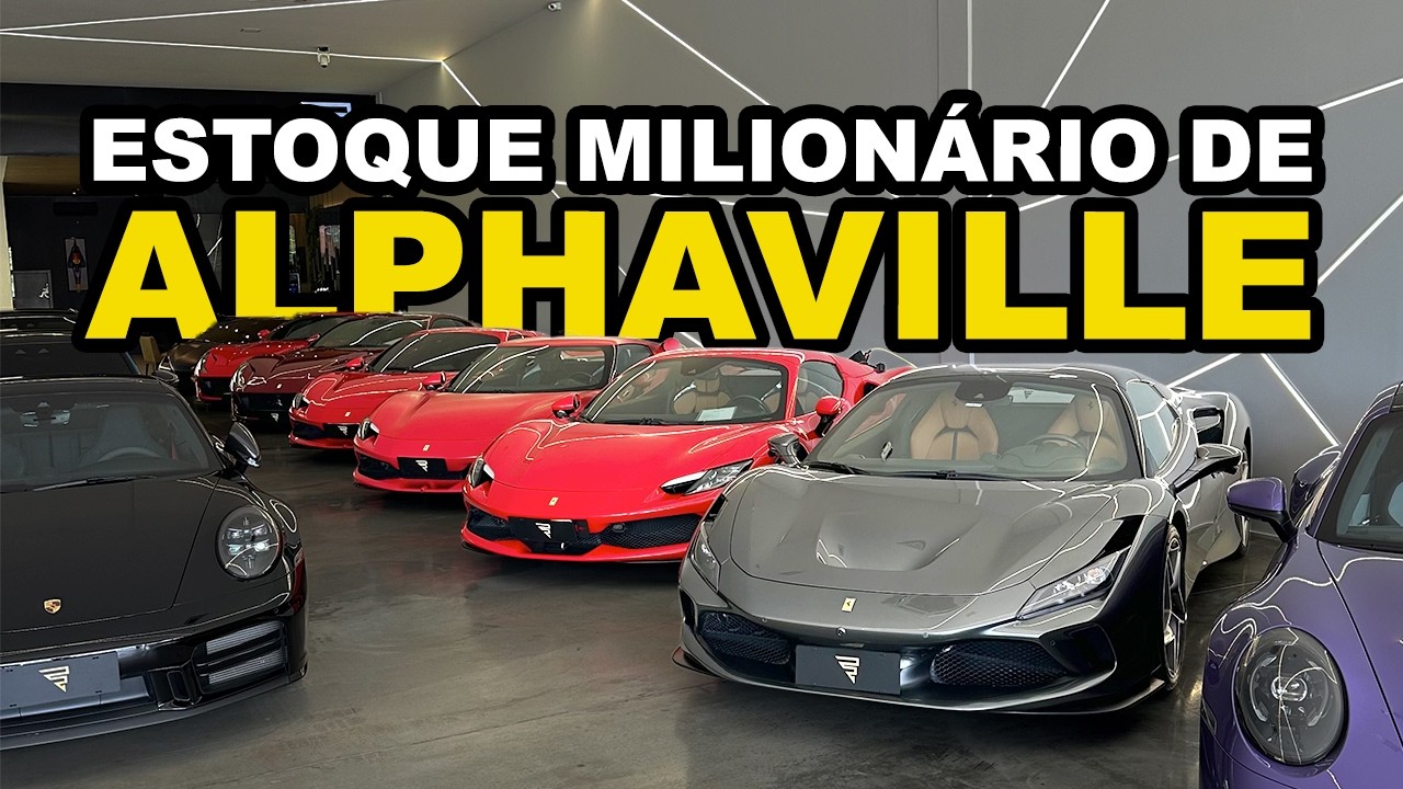 O estoque MILIONÁRIO da MAIOR loja de CARROS ESPORTIVOS de ALPHAVILLE!