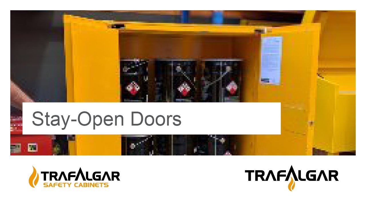 Stay-Open Doors - Trafalgar Dangerous Goods Cabinets