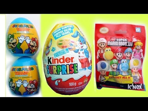 Huge Limited edition Easter Kinder Surprise Egg ,Super Mario Bros Wii pack,eggs MsDisneyReviews