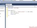 xoax.net Lesson Page: xoax.net In this C++ video tutorial, we show how to create an empty C++ project in Visual C++ 2010, add a .cpp file to the project, and compile a simple program: a Hello World program. Please refer all questions to our forum: xoax.net Copyright 2010 XoaX.net LLC