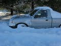 geting 2 wheel drive 5 speed ranger out of snow part 1