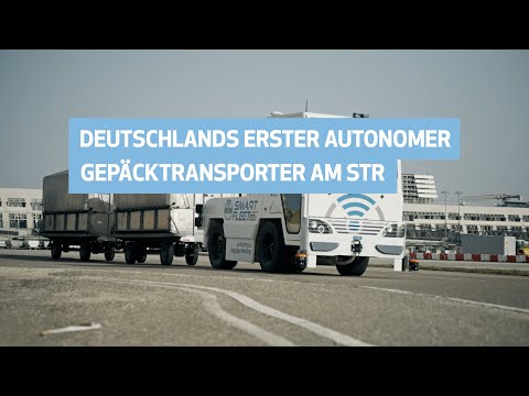 Autonomes Fahren am Stuttgart Airport - erster selbstfahrender Gepäcktransporter im Test