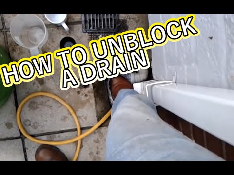 how to unblock a drain