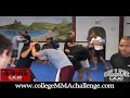Royce GJJ coaches and college fighters training with Ganyao