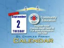 Parish Calendar for August 25, 2008 Parish Calendar for August 25, 2008