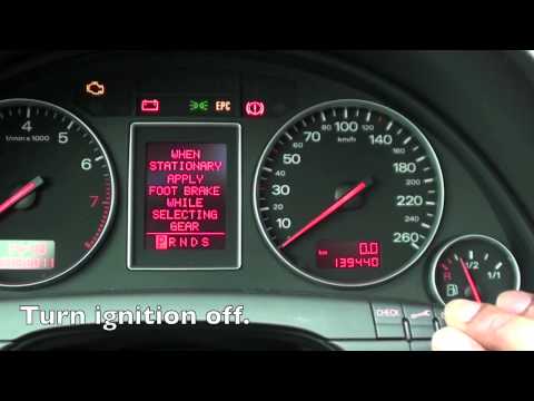 How to Reset Audi Service Light: 2002-2004 A4/A6