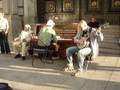Musicisti di strada dixieland a Barcellona