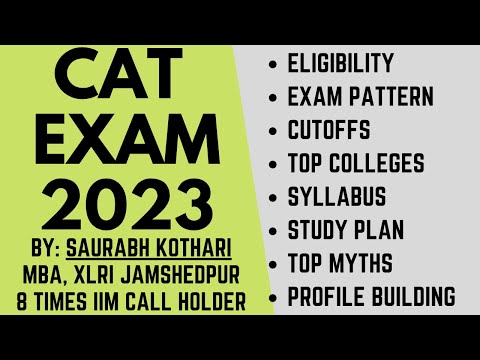 CAT exam 2022: Complete syllabus, top colleges, study plan, exam pattern, cutoffs, eligibility