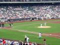 YouTube - Baba-booey first pitch 5-9-09