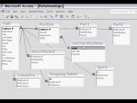 how to define foreign key in access