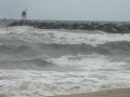 on the beach and surfers