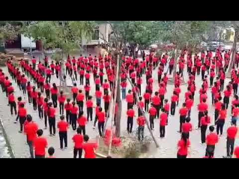 Màn đồng diễn của các em hs trường THCS Đỉnh Bàn - Thạch Hà - Hà Tĩnh