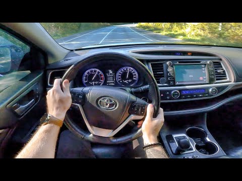 2015 toyota highlander 35 at pov test drive
