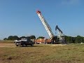 Workover Rig Setting Up On Oil Well Part 2