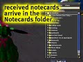 How to send and create a notecard - Second Life TuTORial