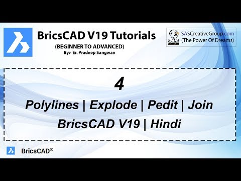 Polylines, Pedit, Explode & Join in BricsCAD