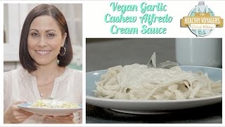 Vegan Garlic Cashew Alfredo Cream Sauce