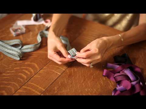 how to make a ribbon belt with d'rings