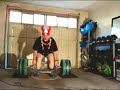 Hex Bar Deadlift 6 x 258 kg (broken finger)