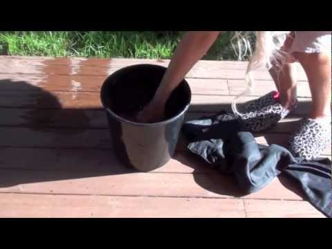 how to set dye in jeans