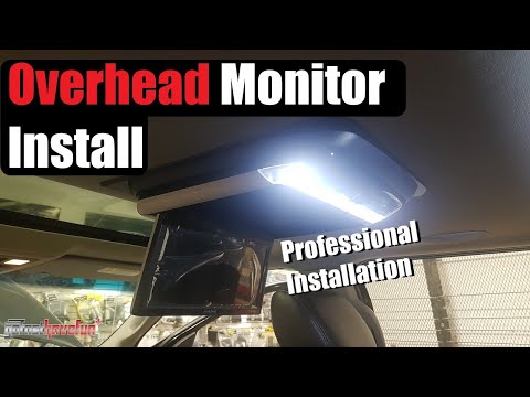 How to Install an Overhead Screen / Monitor DVD player (Alpine PKGRSE2)