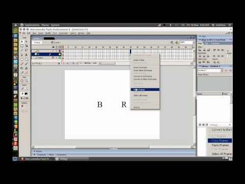flash 8 tutoriel français comment animer du texte how to