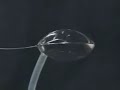 Water sphere in microgravity