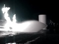 Firefighter training on propane tank fires