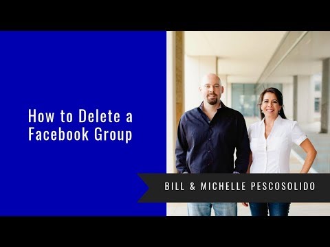 how to delete a facebook group