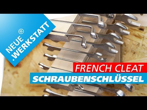 Maulschlüssel + Ringschlüssel und Gabelschlüssel Halter /// French Cleat System // selber machen