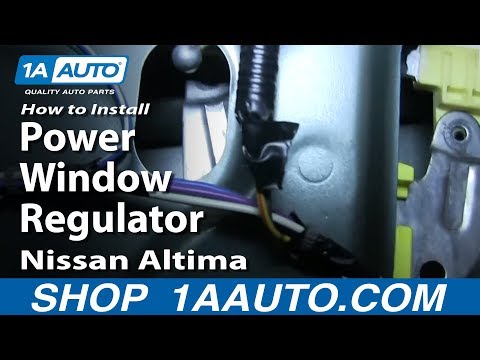 How To Install Replace Rear Power Window Regulator 2002-06 Nissan Altima